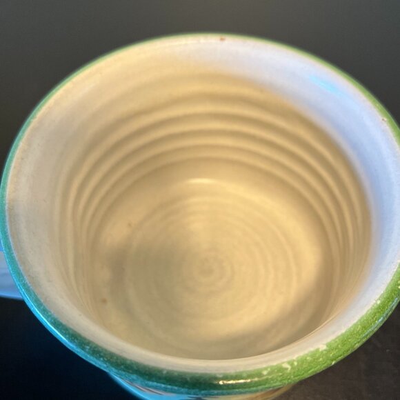 Stoneware Specialties Handcrafted Hand Painted Autumn Leaves Pottery Mug Bowl - Picture 7 of 9